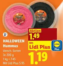 Lidl Halloween Hummus Angebot