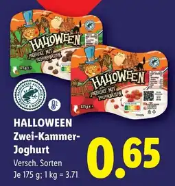 Lidl Halloween Zwei-Kammer-Joghurt Angebot