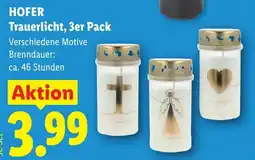 Lidl Trauerlicht, 3er Pack Angebot