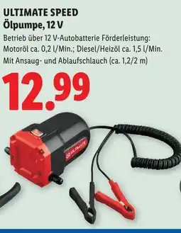 Lidl ULTIMATE SPEED Ölpumpe, 12 V Angebot