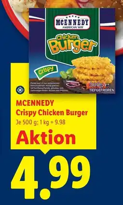 Lidl McKennedy Crispy Chicken Burger Angebot