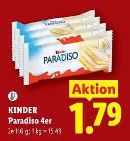 Lidl Kinder Paradiso Angebot