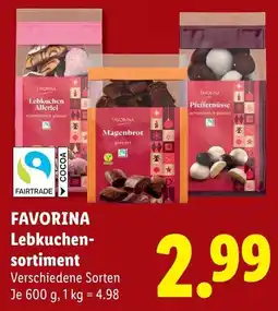 Lidl Favorina Lebkuchen-sortiment Angebot