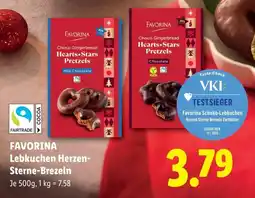 Lidl Favorina Lebkuchen Herzen-Sterne-Brezeln Angebot