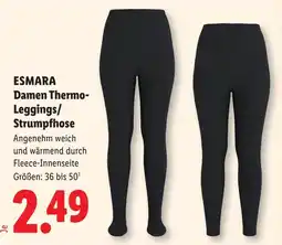 Lidl ESMARA Damen Thermo-Leggings/Strumpfhose Angebot