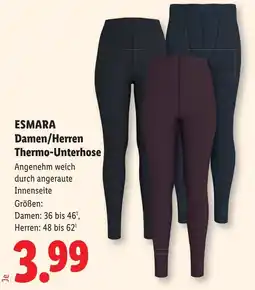 Lidl ESMARA Damen/Herren Thermo-Unterhose Angebot