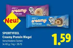 Lidl Sportyfeel Creamy Protein Riegel Angebot