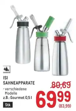 Metro ISI Sahneapparate Angebot