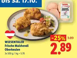 Lidl Wiesentaler Frische Maishendl Oberkeulen Angebot