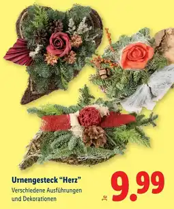 Lidl Urnengesteck "Herz" Angebot
