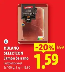 Lidl Dulano Selection Jamón Serrano Angebot