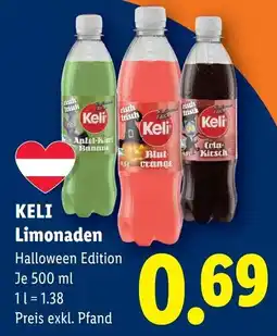 Lidl Keli Limonaden Halloween Edition Angebot