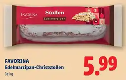 Lidl Favorina Edelmarzipan-Christstollen Angebot