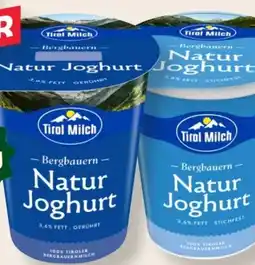 MPreis Tirol Milch Bergbauern Naturjoghurt Angebot