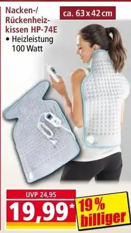 Norma Nacken-/Rückenheizkissen HP-74E Angebot