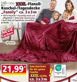 Norma bella casa XXXL-Flanell Kuschel-/Tagesdecke ,,Family" Angebot