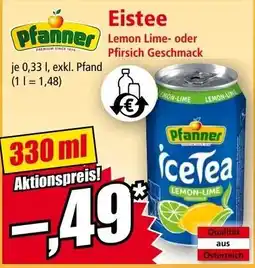 Norma Pfanner Eistee Angebot