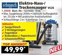 Norma scheppach Elektro-Nass-/Trockensauger vc25 Angebot