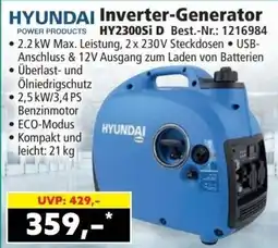 Norma Hyundai Inverter-Generator HY2300Si D Angebot