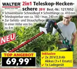 Norma WALTER 2in1 Teleskop-Heckenschere Angebot