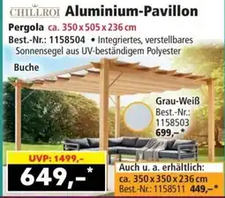 Norma Chillroi Aluminium-Pavillon Angebot