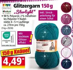 Norma Glitzer Garn Starlight Angebot