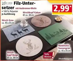 Norma bella casa Filz-Unter-setzer mit Ausbrenner-Motiv Angebot