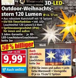Norma Winterworld 3D-LED-Outdoor-Weihnachtsstern Angebot