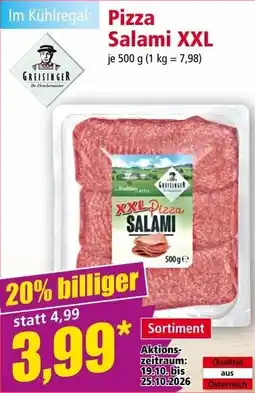 Norma Pizza Salami XXL Angebot