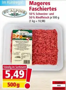 Norma ST. ALPINE Mageres Faschiertes Angebot