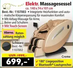 Norma Happy Home Elektr. Massagesessel Angebot