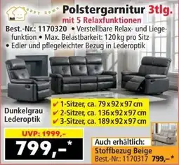 Norma Polstergarnitur 3tlg. Angebot