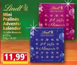 Norma Lindt Mini Pralinés Adventskalender Angebot