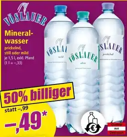 Norma Vöslauer Mineralwasser Angebot