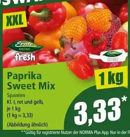 Norma Ernte Krone fresh Paprika Sweet Mix Angebot