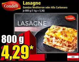 Norma Condeli Lasagne Angebot