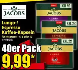 Norma Lungo-/Espresso Kaffee-Kapseln Angebot