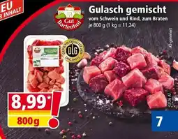 Norma Gulasch gemischt vom Schwein und Rind Angebot