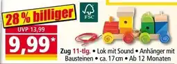 Norma Zug 11-tlg. Lok mit Sound Anhänger mit Bausteinen Angebot