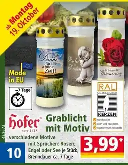 Norma Hofer Grablicht mit Motiv Angebot