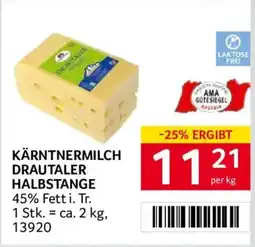 Transgourmet Kärntnermilch Drautaler Halbstange Angebot