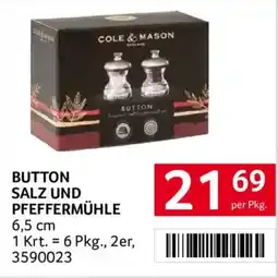 Transgourmet Button Salz und Pfeffermühle Angebot