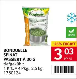 Transgourmet Bonduelle Spinat Passiert á 30 g Angebot