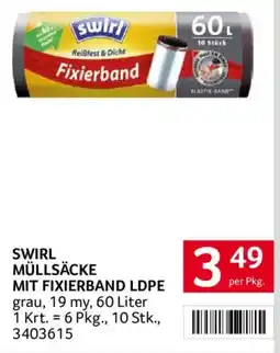 Transgourmet Swirl Müllsäcke mit Fixierband LDPE Angebot