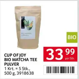 Transgourmet Cup of Joy Bio Matcha Tee Pulver Angebot