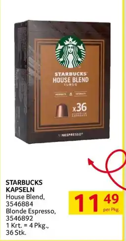 Transgourmet Starbucks Kapseln House Blend Angebot