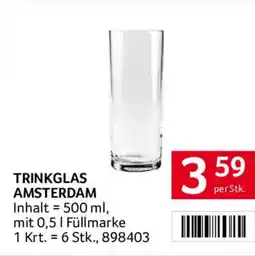 Transgourmet Trinkglas Amsterdam Angebot