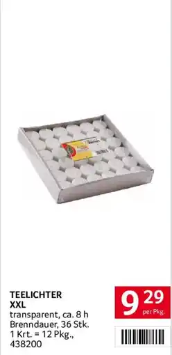 Transgourmet Teelichter XXL Angebot