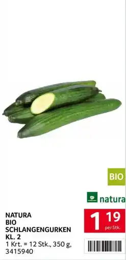 Transgourmet Natura Bio Schlangengurken Angebot