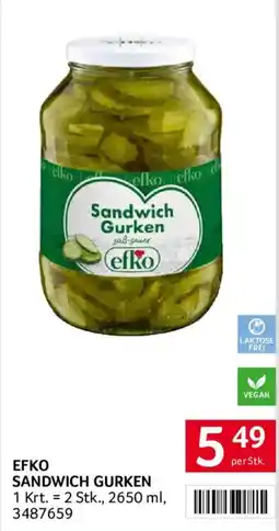 Transgourmet EfkO Sandwich Gurken Angebot